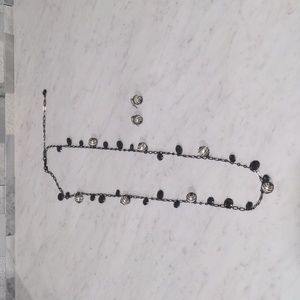 Premier Designs Starry Eye Necklace 36in. w/4in. extender & Earrings